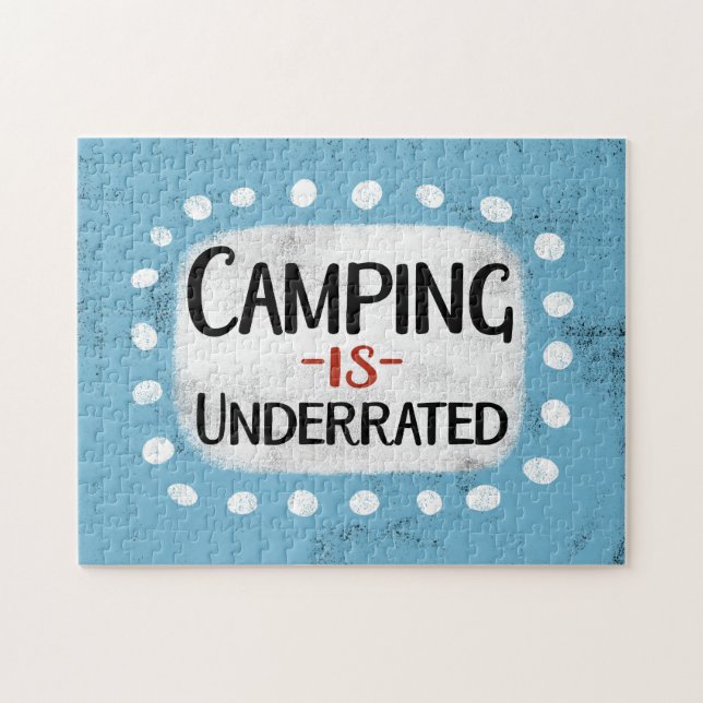 Camping wird im Jigsaw Puzzle unterbewertet (Horizontal)