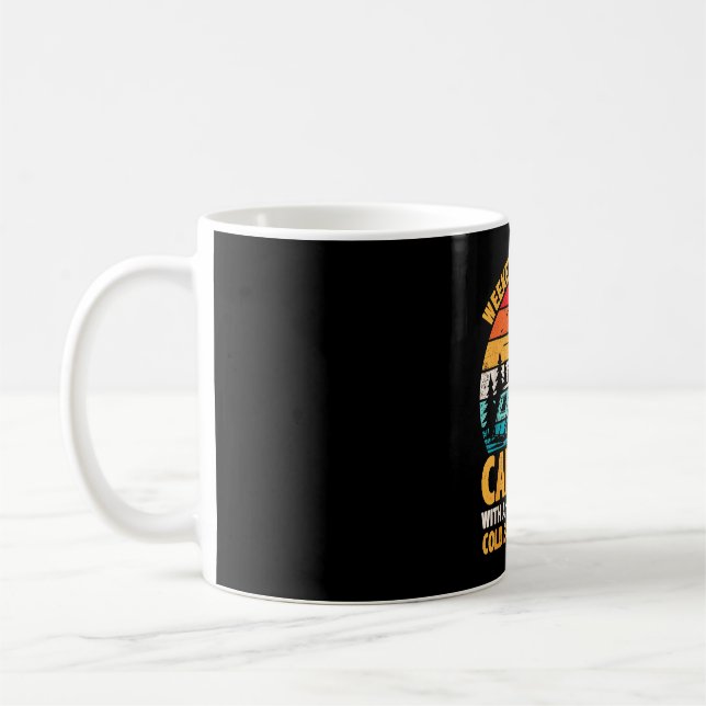 Camping-Wochenende-Vorhersage 100% Chance auf Bier Kaffeetasse (Links)