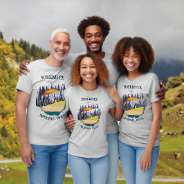 Camping Yosemite Nationalpark Familienreise T-Shirt