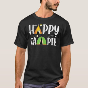Camping Zelt Happy Camper Outdoor Aktivität T-Shirt