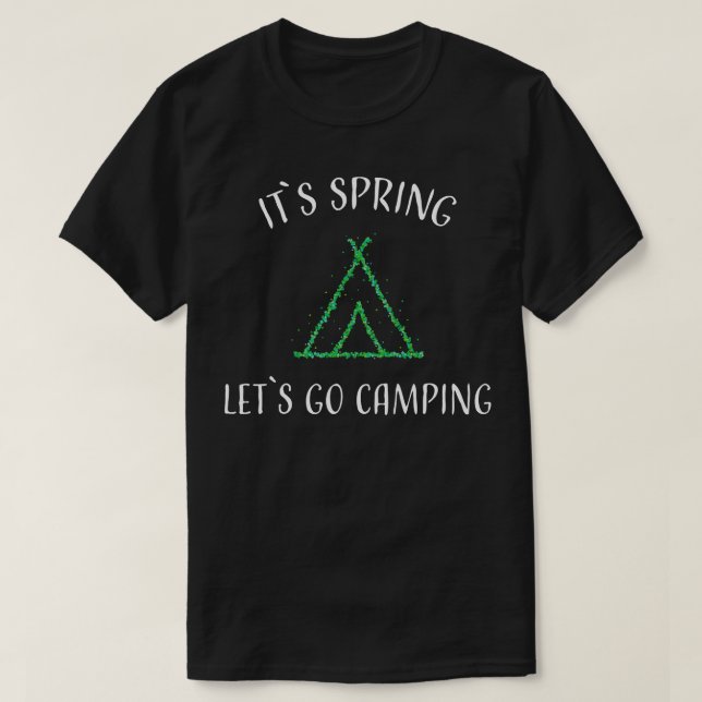 Camping Zelt Outdoor Camper Frühjahr T-Shirt (Design vorne)