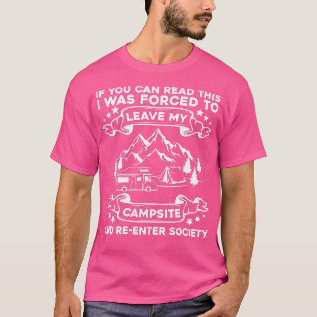 Camping - Zeltcampingplatz Wandern Trekking Ca T-Shirt (Vorderseite)