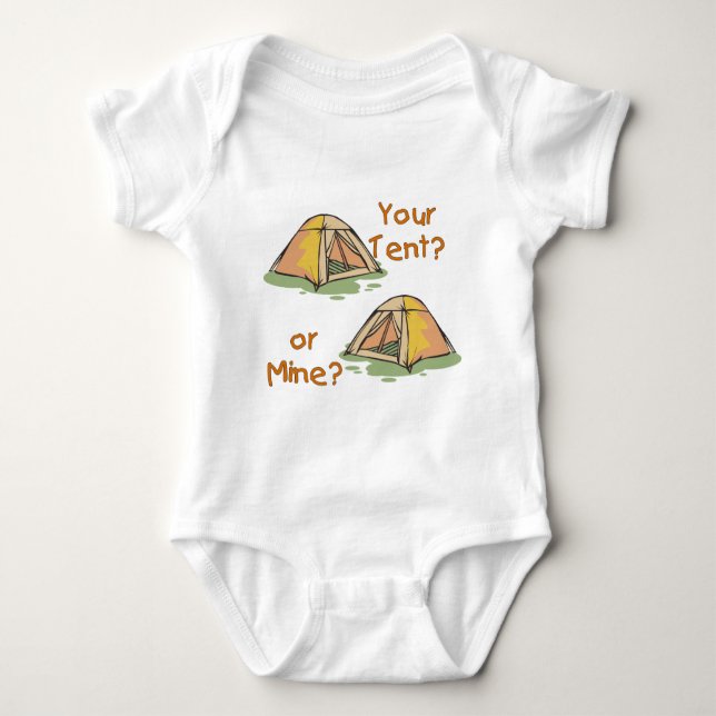 Camping-Zelte Baby Strampler (Vorderseite)