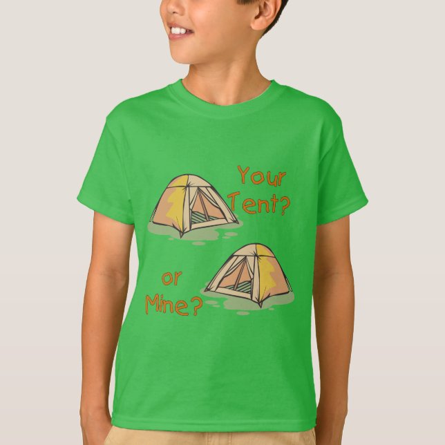 Camping-Zelte T-Shirt (Vorderseite)