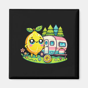 Camping Zitrone Magnet