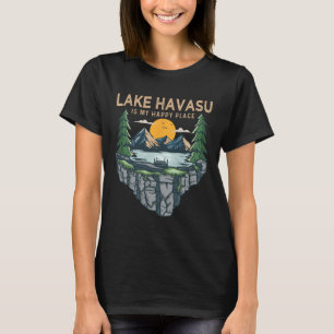 Camping zum Angeln - Mein glücklicher Platz am Hav T-Shirt