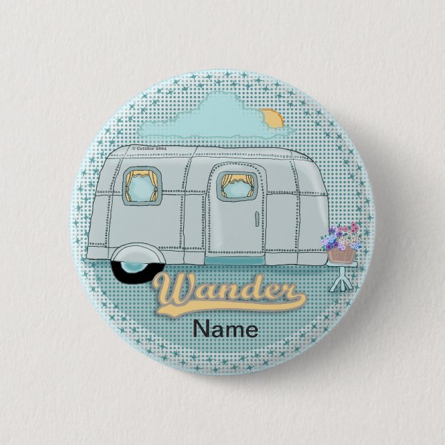 Campinganhänger  button (Vorderseite)