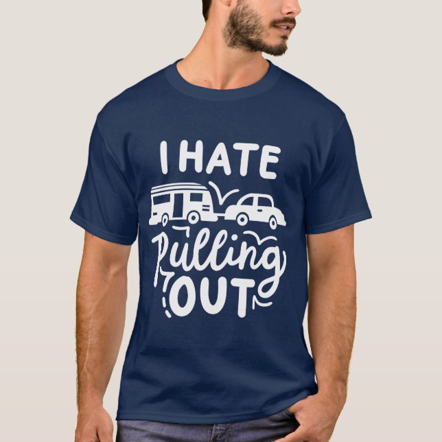 Campinganhänger Camper Wohnwagen Junge T-Shirt (Vorderseite)