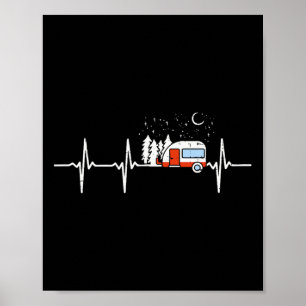 Campinganhänger Tränenherzschlag Rv Camping Poster