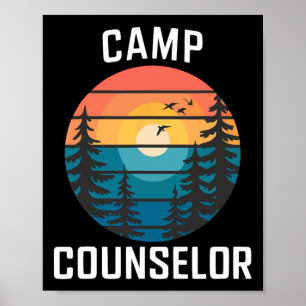 Campingbetreuer-Shirt Camper Sommer Campingpersona Poster