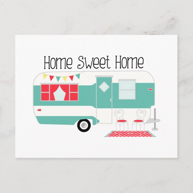 Campingbus Postkarte (Vorderseite)