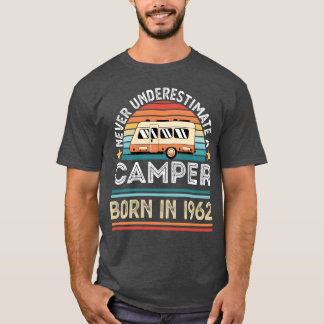 Campingfan geboren 1962 60. Geburtstag Camping-Ges T-Shirt
