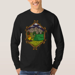 Campingplatz Camper Lagerfeuer Zelt Outdoor-Campin T-Shirt