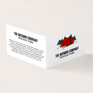 Campingplatz, Holiday Park im Detail Visitenkarten