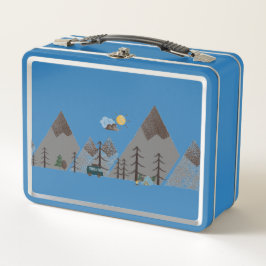 Campingplatz Metall-Lunchbox  Metall Brotdose
