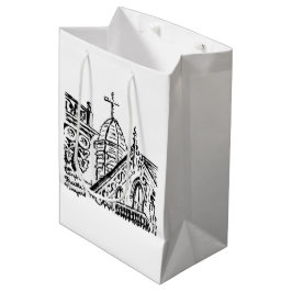 Campingplatz-Motiv von Babbie - Martha's Vineyard Mittlere Geschenktüte