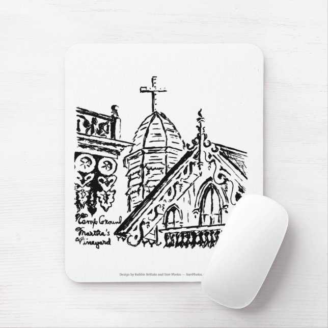 Campingplatz-Motiv von Babbie - Martha's Vineyard Mousepad (Mit Mouse)