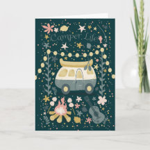 Campingplatz Nachtruhe Grußkarte