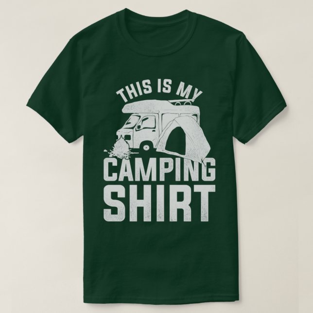 Campingplatz Naturcampingplatz Funny Camper Außenb T-Shirt (Design vorne)
