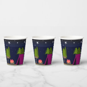 Campingplatz-Papierbecher Pappbecher