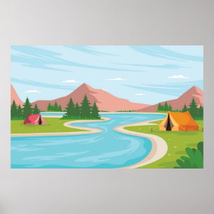 Campingplatz Poster