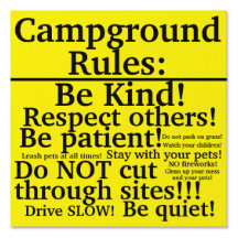 Campingregeln