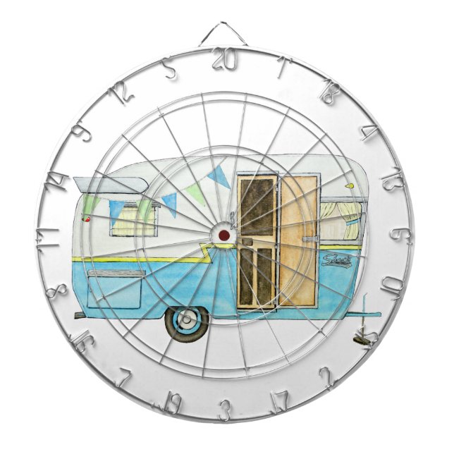Campings-Anhänger-Pfeil-Brett Dartscheibe (vorne)