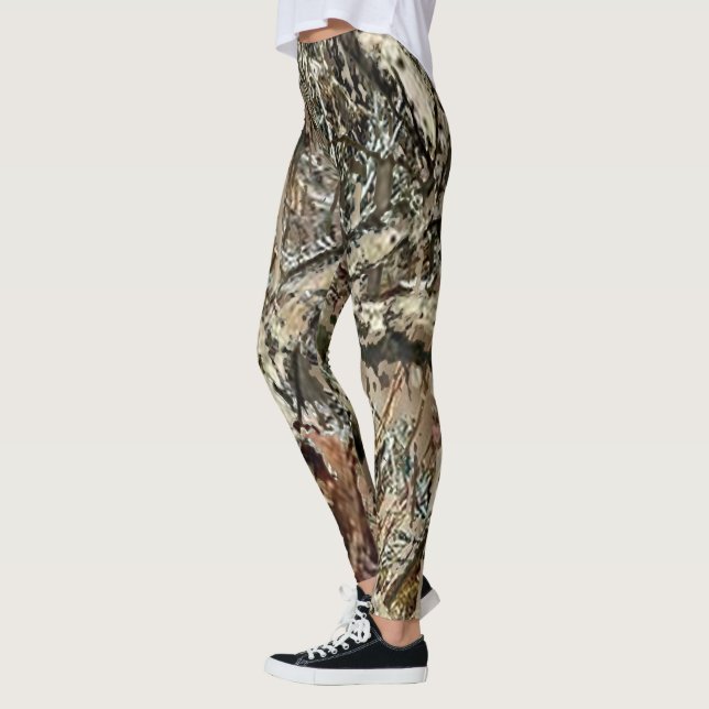 Campings-Camouflage camoflage blinde Jagd-Liebe Leggings (Links)