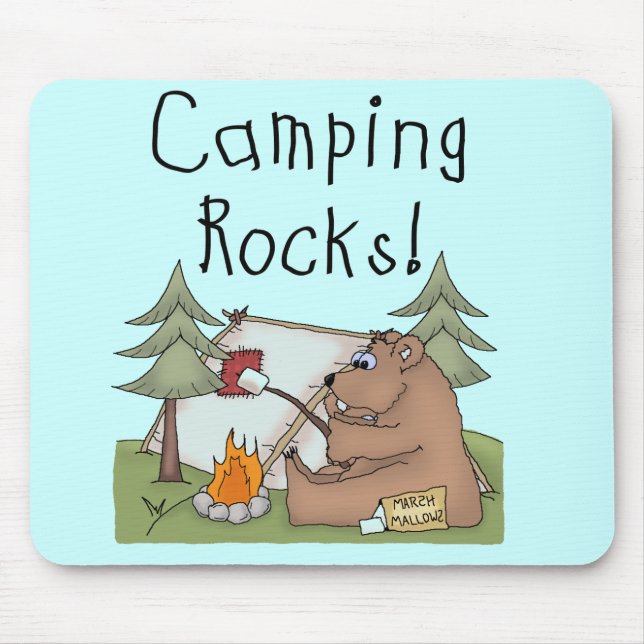 Campings-Felsen Mousepad (Vorne)