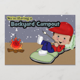 Campings-Geburtstags-Party Einladung