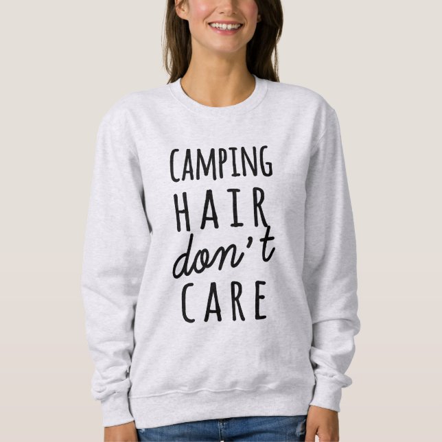 Campings-Haar interessieren sich nicht Shirt (Vorderseite)