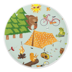 Campings-Muster Keramikknauf