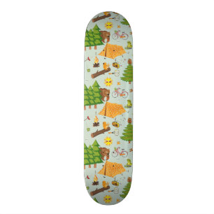 Campings-Muster Skateboard