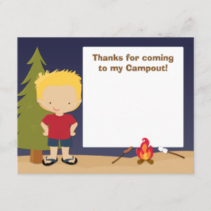 Campings-Party danken Ihnen zu kardieren Dankeskarte