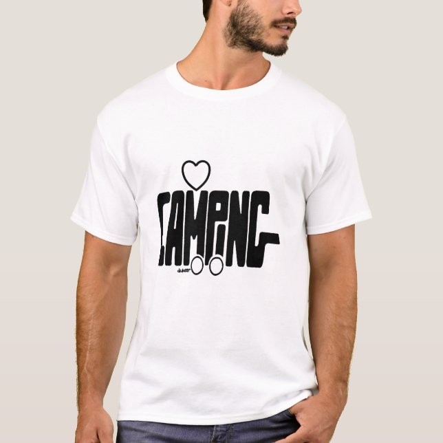 CAMPINGS-Silhouetten T-Shirt (Vorderseite)