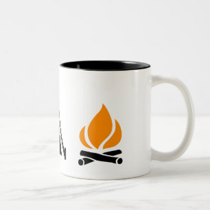 Campings-Tasse Zweifarbige Tasse