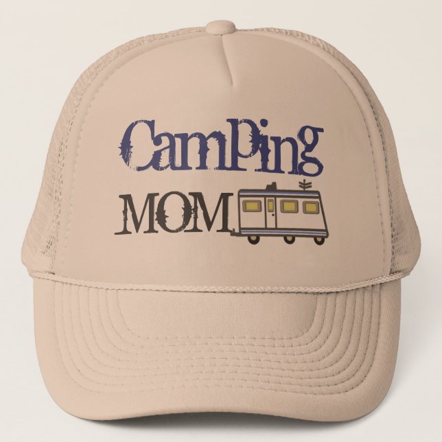 Campings-Vater-Fernlastfahrer-Hut-Blau der Mutter Truckerkappe (Vorderseite)