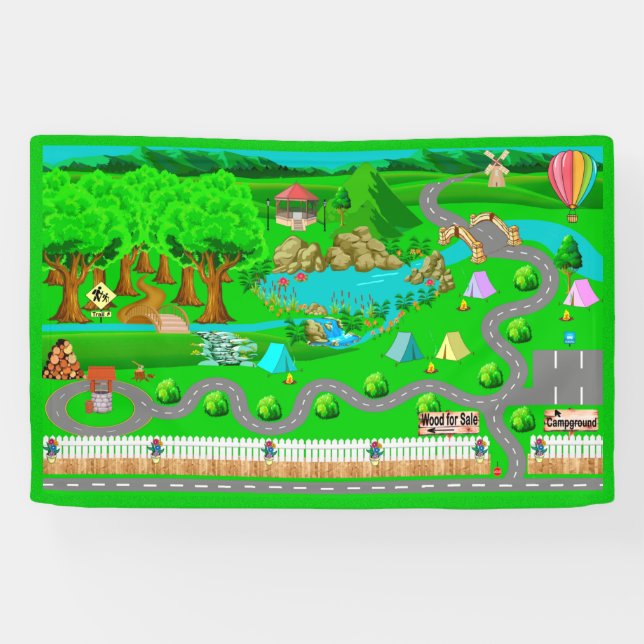 Campingwege für Autos 2 1/2' x 4' Banner (Horizontal)