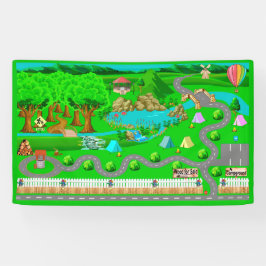 Campingwege für Autos 3x5 Banner