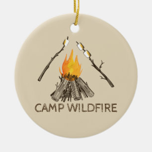 Campirwith Toasting Marshmallows Ornament