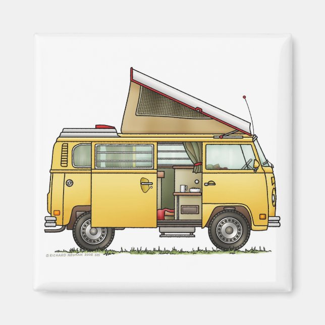 Campmobile Camper Van Magnet (Vorne)