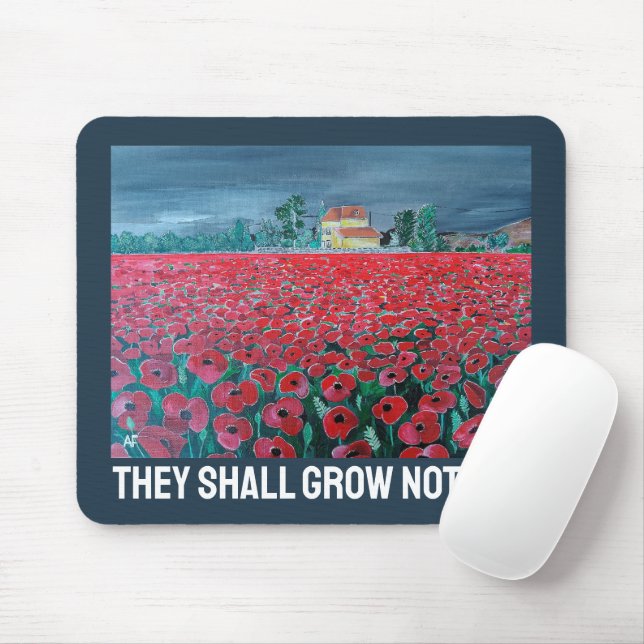 Campo de Amapolas Painting by Alfred Fox Mousepad (Mit Mouse)