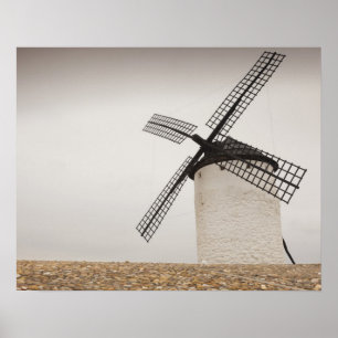 Campo de Criptana, Antike Windmühlen La Mancha Poster