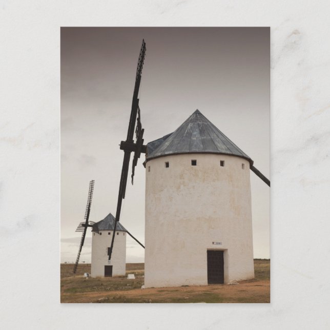 Campo de Criptana, antike Windmühlen La Mancha Postkarte (Vorderseite)