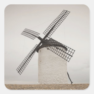 Campo de Criptana, antike Windmühlen La Mancha Quadratischer Aufkleber