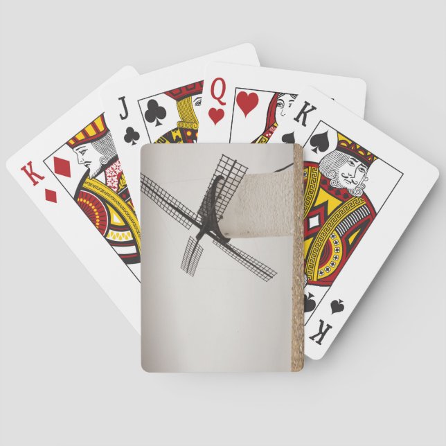 Campo de Criptana, antike Windmühlen La Mancha Spielkarten (Rückseite)