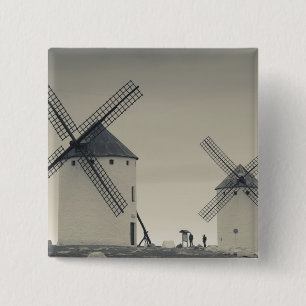 Campo de Criptana, antike Windmühlen von La Manch Button