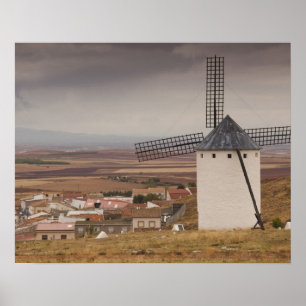 Campo de Criptana, antike Windmühlen von La Mancha Poster