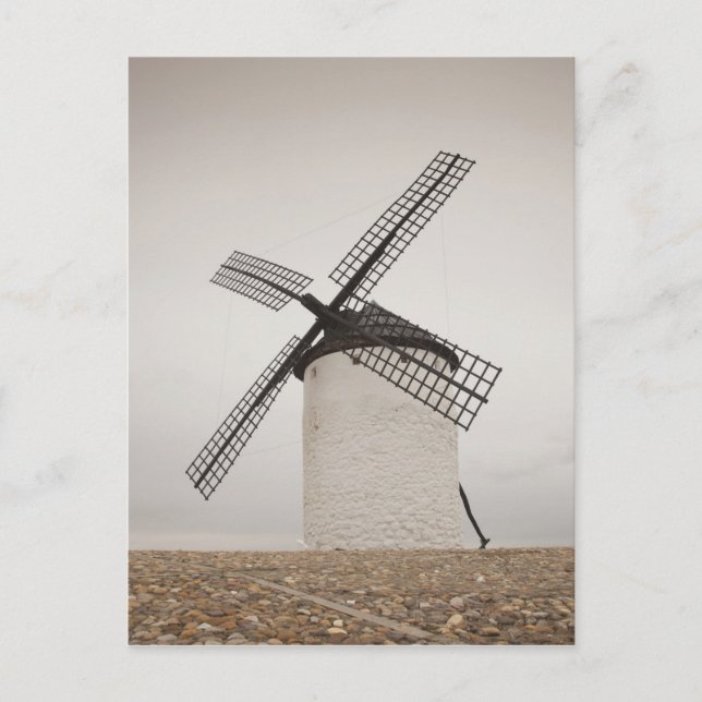 Campo de Criptana, antike Windmühlen von La Mancha Postkarte (Vorderseite)