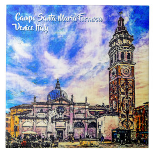 Campo Santa Maria Formosa Venedig Italien Keramik  Fliese
